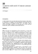 A Random Walk Model of Stratum Corneum Diffusion 2002