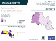MA Congressional District 02 Stroke and Federally Qualified Health Centers Map 119th Congress