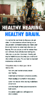 Healthy Hearing Healthy Brain