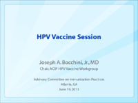 HPV vaccine session
