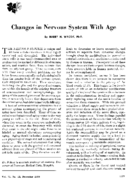 Changes in nervous system with age