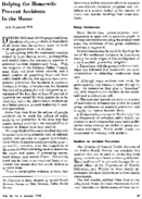 Helping the housewife prevent accidents in the home