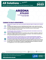 CDCs Investments to Combat Antibiotic Resistance Threats Arizona Fiscal Year 2023