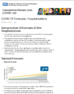 COVID19 Forecasts Hospitalizations Nov 13 2020