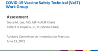 COVID19 Vaccine Safety Technical VaST Work Group