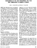 Comparison Of Time And Intradermal Ppd Tests For Tuberculosis In Hospital Patients