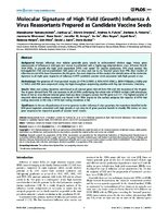 Molecular Signature of High Yield Growth Influenza A Virus Reassortants Prepared as Candidate Vaccine Seeds