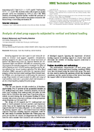 Analysis of Steel Prop Supports Subjected to Vertical and Lateral Loading