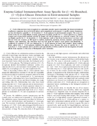 EnzymeLinked Immunosorbent Assay Specific for 16 Branched 13BetaDGlucan Detection in Environmental Samples
