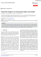 Foreword Progress in Construction Safety and Health