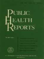 Public Health Reports  v 73  no 6  cover