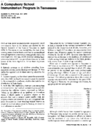 A compulsory school immunization program in Tennessee