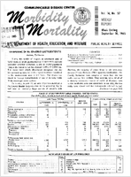 Morbidity and Mortality Weekly Report Vol 14 No 37 week ending September 18 1965