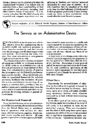 The Servicio as an administrative device
