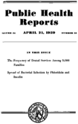 Public Health Reports  v 54 no 16  cover