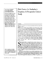 Risk Factors For Sea bathers Eruption A Prospective Cohort Study