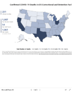 Confirmed COVID19 cases and deaths in US correctional and detention facilities by state Sep 25 2020