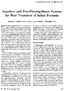 Autoclave and freeflowingsteam systems for heat treatment of infant formula