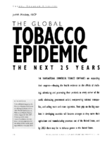 The global tobacco epidemic The next 25 years