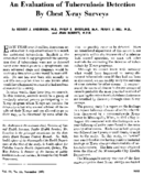 An evaluation of tuberculosis detection by chest Xray surveys