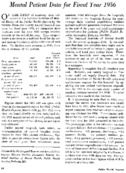 Mental patient data for fiscal year 1956