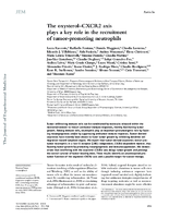 The oxysterolCXCR2 axis plays a key role in the recruitment of tumorpromoting neutrophils