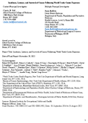 Incidence Latency and Survival of Cancer Following World Trade Center Exposure