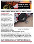 Firefighter Dies from Head Injury During Tire Inflation  Louisiana