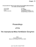 Evaluation of the Bagged Stone Dust Barrier Effectiveness in a Bord and Pillar Mine