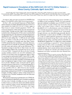 Rapid Increase in Circulation of the SARSCoV2 B16172 Delta Variants  Mesa County Colorado AprilJune 2021