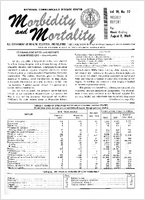 Morbidity and Mortality Weekly Report Vol 18 No 32 week ending August 9 1969
