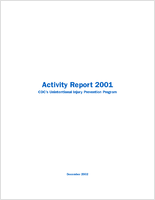 Activity Report 2001 CDCs Unintentional Injury Prevention Program