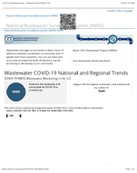 Wastewater COVID19 National and Regional Trends  COVID19 NWSS Wastewater Monitoring in the US