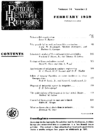 Public Health Rep v 74 no 2  table of contents