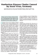 Hantavirus Disease Cluster Caused by Seoul Virus Germany