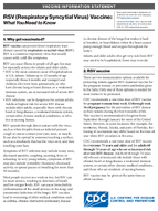 RSV Respiratory Syncytial Virus Vaccine What You Need to Know 2025