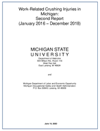 WorkRelated Crushing Injuries in Michigan Second Report January 2016  December 2018