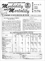 Morbidity and Mortality Weekly Report Vol 14 No 22 week ending June 5 1965