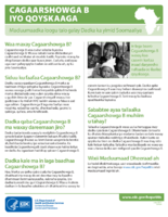 Cagaarshowga B iyo qoyskaaga macluumaadka loogu talo galay Dadka ka yimid Soomaaliya