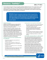 Benzeno  ToxFAQs  CAS n 71432
