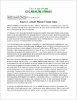 Statement on health effects of shuttle debris