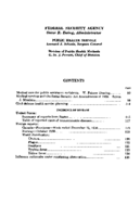 Public Health Reports  v 66 no 4  table of contents