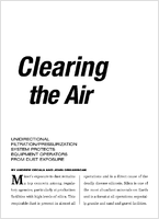 Clearing the Air  Unidirectional FiltrationPressurization System Protects Equipment Operators From Dust Exposure