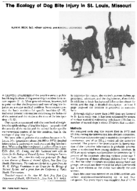 The ecology of dog bite injury in St Louis Missouri