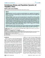 Evolutionary History and Population Dynamics of Hepatitis E Virus