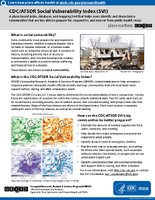 CDCATSDR Social Vulnerability Index SVI