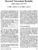 Reported tuberculosis morbidity