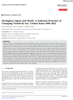 Workplace Injury and Death A National Overview of Changing Trends by Sex United States 19982022