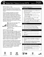 20092010 India  Rajasthan Global Adult Tobacco Survey GATS Fact Sheet