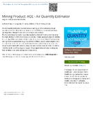 AQE  Air Quantity Estimator
